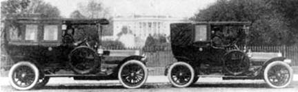 The first White House Limousines, 1909