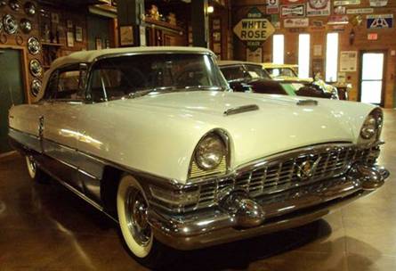 1955 Packard Caribbean Convertible (Series 5580 Senior Body #5588) Sold new for $5,995.00. 374 CI V-8 engine 310 HP. 01